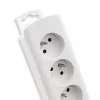 Verlengsnoer Qoltec 50276 1,8 m 5 stopcontacten binnen wit