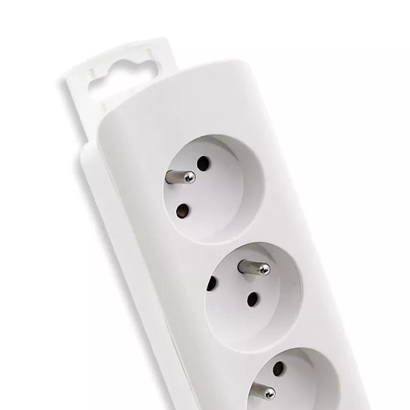 Verlengsnoer Qoltec 50276 1,8 m 5 stopcontacten binnen wit