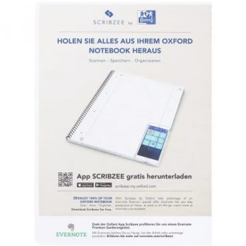 Schrift Oxford 100050357 A4 80 blad groen