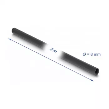 DeLOCK PVC-isolatieslang 3 m x 8 mm zwart
