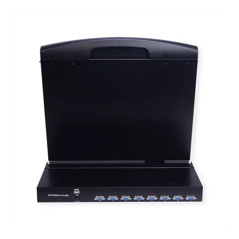 VALUE 26.99.0161 KVM-console met 8-poorts KVM-switch, USB, Duitse indeling, 19 inch
