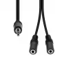 ProXtend 3-pins naar 2×2-pins kabel M32XM2F-002, 1 m, 18 AWG