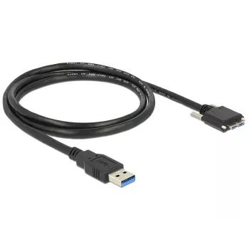 USB-kabel DeLOCK 1m USB 3.0 USB 3.2 Gen 1 Micro-USB B zwart