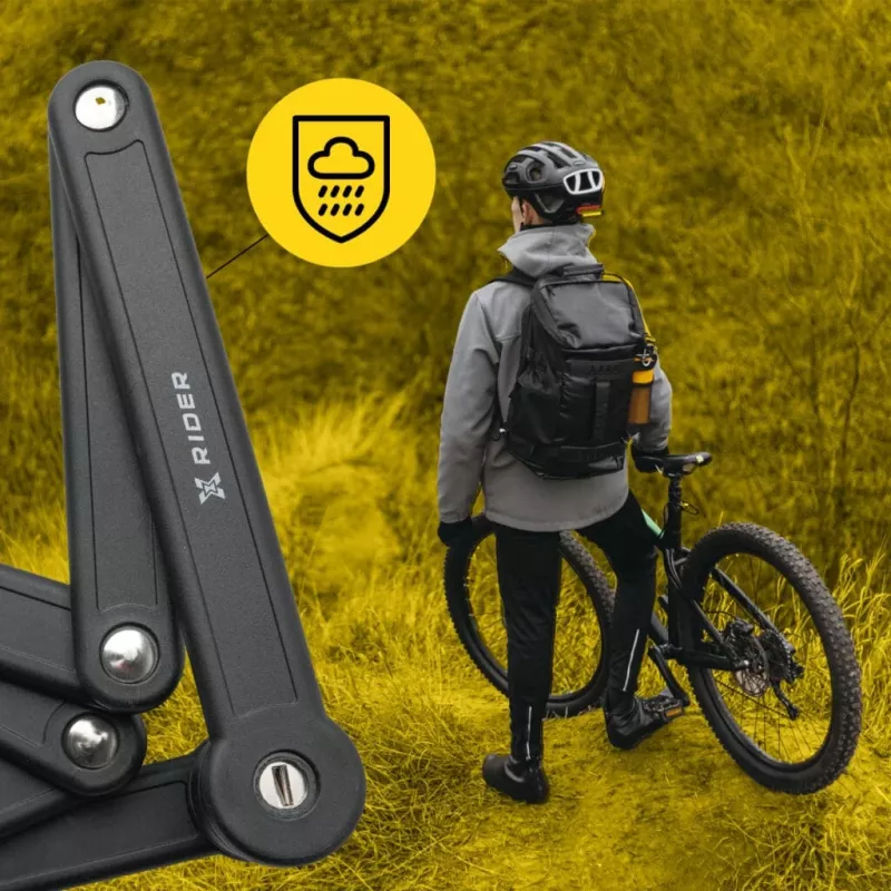 Opvouwbaar fietsslot MANTA XR00FL01 – gesegmenteerd ontwerp voor framemontage