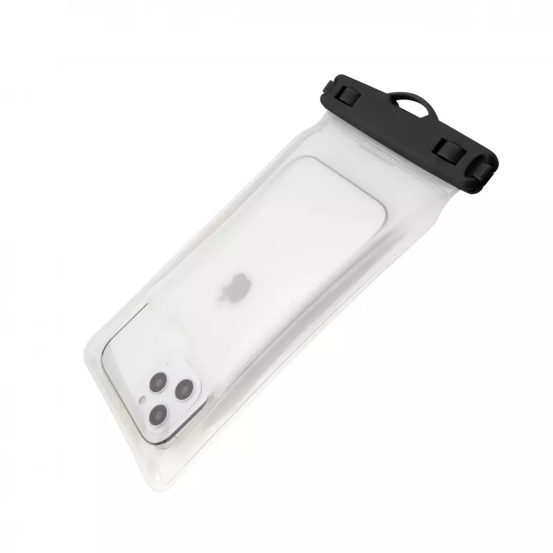 Beschermend, waterdicht universeel telefoonhoesje FIXED Fixed Float — zwart, universele pasvorm, waterdichte hoes
