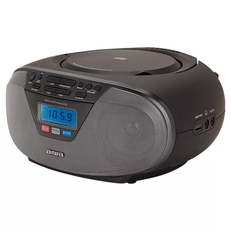 Audiomicrosysteem Aiwa BBTU-400BK, CD/MP3/FM-PLL/BT-speler (zwart)