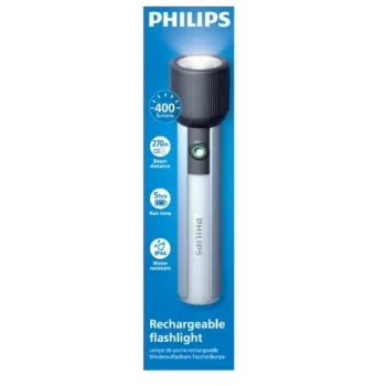 Zaklamp Philips oplaadbaar USB-C 400 lm 2000 mAh – draagbare LED-handlamp