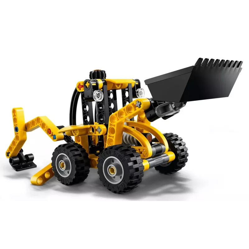 Bouwset LEGO Technic Backhoe Loader 42197 — knikbesturing, werkende lader, 104 onderdelen, aanbevolen leeftijd 7+
