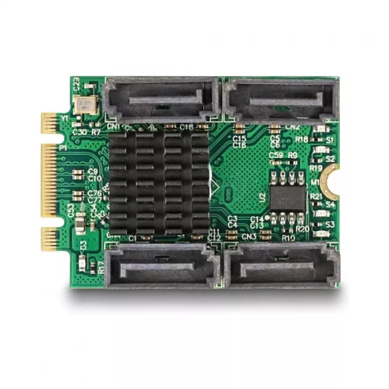DeLOCK 61062 interne SATA-adapter M.2 naar SATA 6 Gbit/s RAID 0 1 10 JBOD