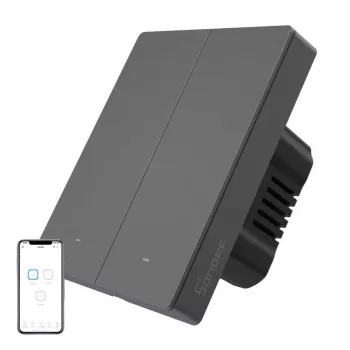 WLAN-wandschakelaar Sonoff M5-2C-80, 2 stroomkringen, model M5-2C-80