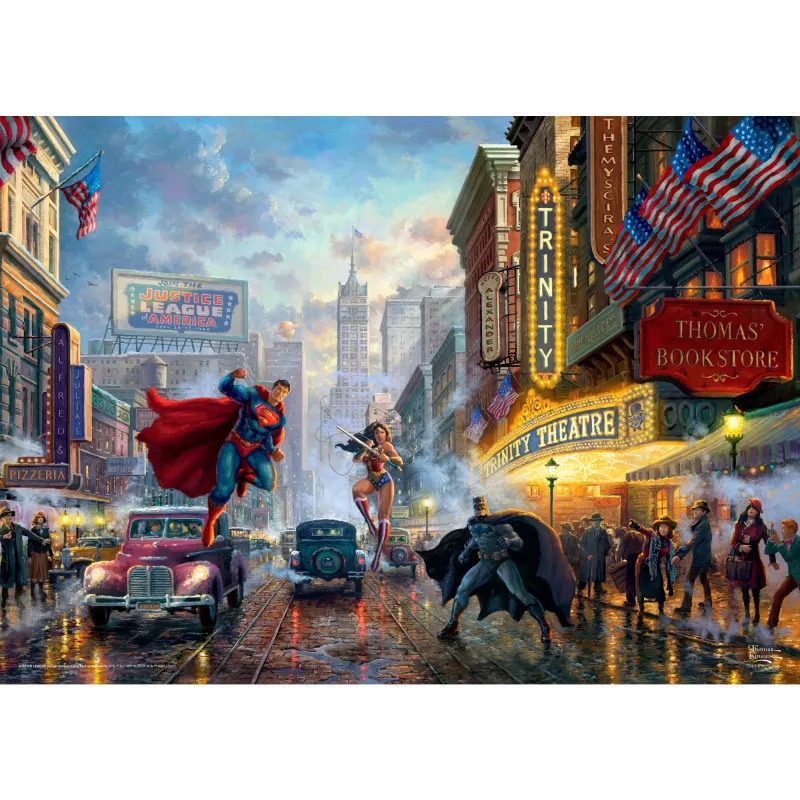 Puzzel Schmidt Spiele Batman, Superman en Wonder Woman 1000 stukjes