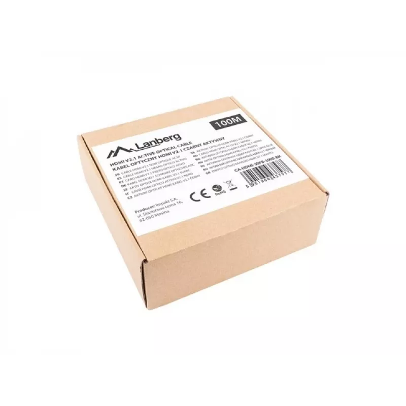 HDMI-kabel Lanberg CA-HDMI-30FB-1000-BK 100m zwart