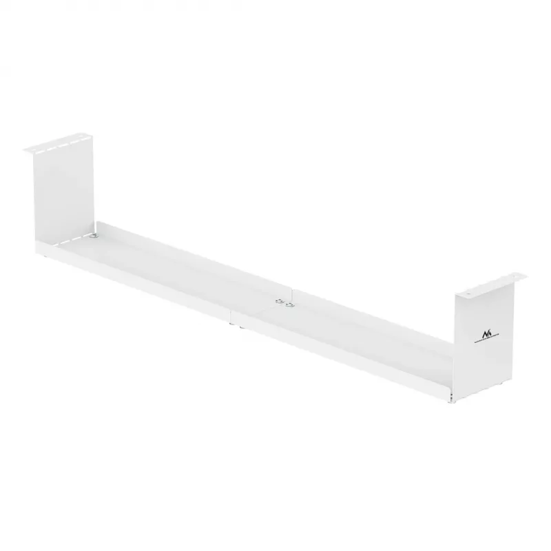 Maclean compacte kabelorganizer onder het bureau, max. belasting 5 kg, wit, MC-107 W