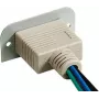 Kindermann Konnect 50 alu - VGA (HD15) 90° - modulaire Faceplate-Snap-In
