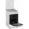 Simfer fornuis 4401SGRBB kookplaattype gas oventype gas wit breedte 50 cm 49 L diepte 55 cm