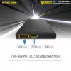 Draagbare powerbank Nitecore NB10000 — 10000 mAh, USB‑A + USB‑C, 38 W totale uitgang, grijs