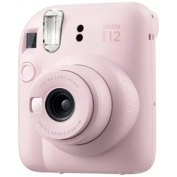 Instantcamera Fujifilm Instax Mini 12 roze — beeld 86×54 mm, film 62×46 mm, 60 mm brandpuntsafstand