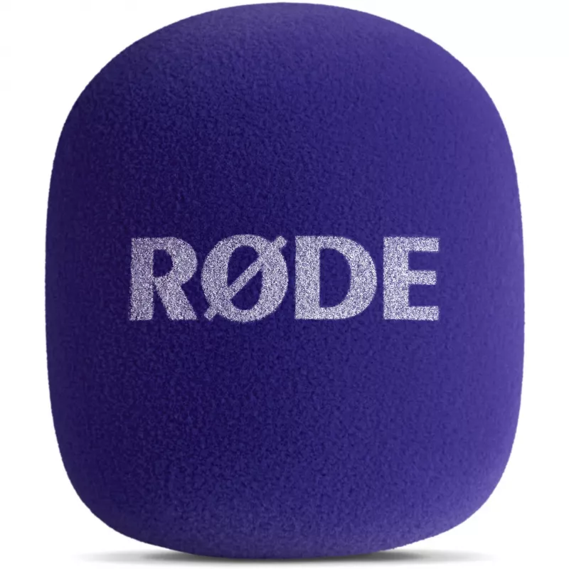 Microfoonhoes (paars) voor Rode Interview GO Lavalier-kit – accessoire popfilter/windkap