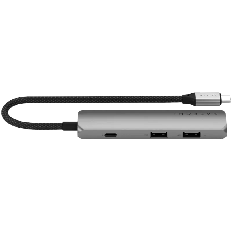 Satechi ST-P4SM interface hub USB Type-C 10000 Mbit/s grijs
