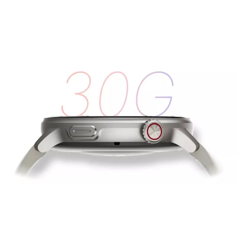 Smartwatch Stelio Activ GPS 46 mm zilver STSWA101SR, GPS, 46 mm behuizing