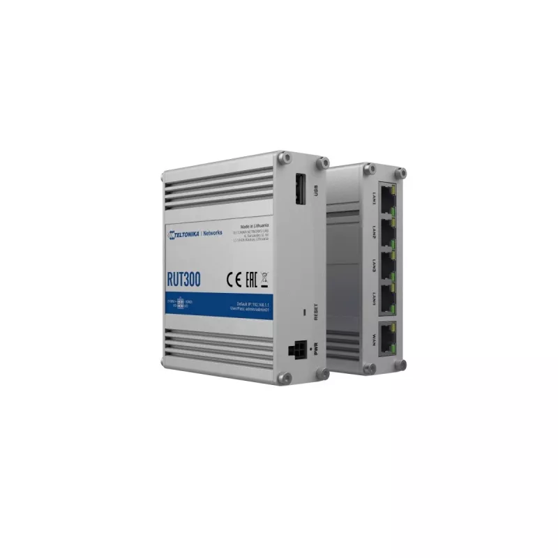TELTONIKA RUT300 industriële bedrade router 5X RJ45 100 MB/s