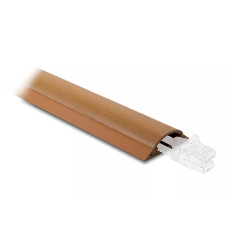 Kabelgoot DeLOCK 20731 zelfklevend 50 x 13 mm houtlook