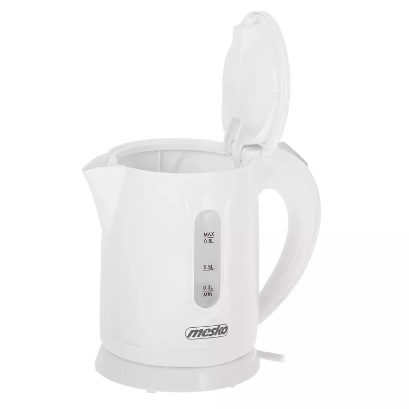 Mesko waterkoker | MS 1376 | Elektrisch | 850 W | 0,8 L | Kunststof | 360°-draaivoet | Wit