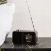 Lenco CR-625BK DAB+/FM-wekkerradio met Bluetooth en draadloos opladen, zwart