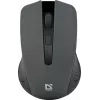 Draadloze optische muis DEFENDER MM-935 RF, dubbelhandig, 1600 DPI, grijs, USB-ontvanger, AAA-batterijen
