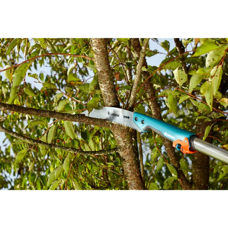 combisystem Tuinzaag 300 P gebogen turquoise Telescoop-combisystem-steel
