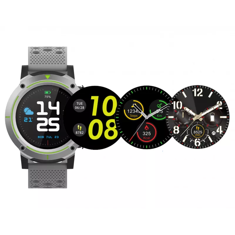Denver SW-510 GPS-smartwatch, 1,3" touchscreen, grijs