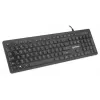 Manhattan Gaming USB-toetsenbord, Low Force Key Edition, 12 multimediatoetsen, rainbow-led-achtergrondverlichting, USB-A, zwart, retailbox (Duitse layout)