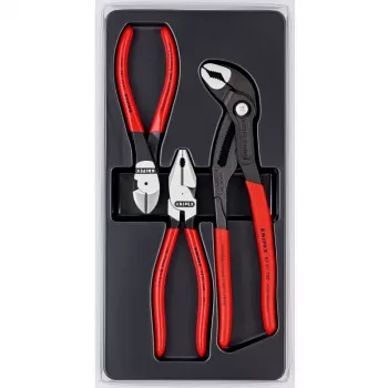 Knipex tangenset Power-Pack, 3-delig, gepolijst, kunststof