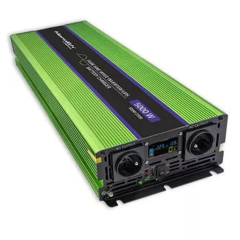 Qoltec Monolith voedingsadapter/omvormer auto 5000 W groen