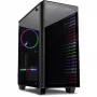 Behuizing INTER-TECH X-608 INFINITY MICRO, microATX, RGB, voor- en zijpaneel van gehard glas, zonder voeding