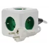 Allocacoc PowerCube Extended type E stekkerdoos 1,5 m 5 AC-stopcontacten binnen groen