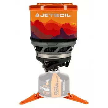 Draagbare grillkoker Jetboil MiniMo – compacte lichte campingkoker met geïntegreerde Fluxring-brander en sudderregeling