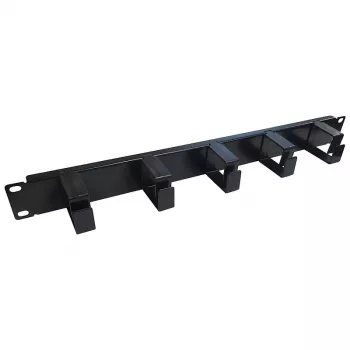 Extralink kabelorganizer, 1U met kunststofhouders