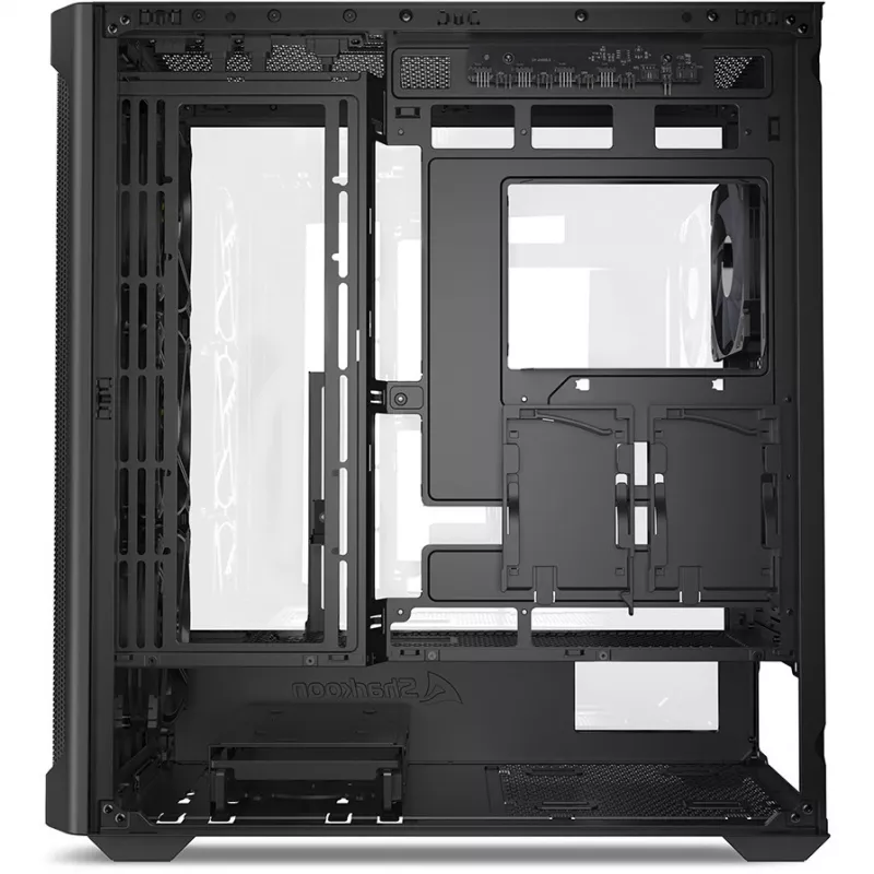 PC-behuizing Sharkoon AK4W RGB strip midi tower zwart