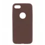 Tellur slanke hoes van kunstleer voor iPhone 8 — bruin
