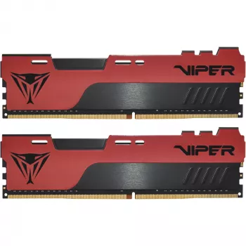 DIMM 32 GB DDR4-3200 (2x 16 GB) dual-kit, werkgeheugen rood/zwart, PVE2432G320C8K, Viper Elite II, INTEL XMP