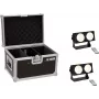 LED lichtset EUROLITE CBB-2 COB WW 2x met case – 2 warmwitte COB-schijnwerpers, transportcase