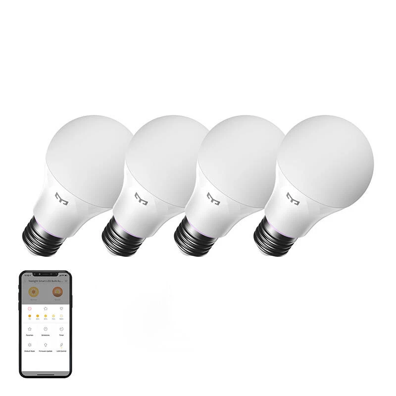 YEELIGHT W4 slimme lamp wlan/Bluetooth E27 dimbaar (YLQPD-0012) 4 stuks