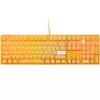Ducky One 3 geel gaming-toetsenbord, RGB-LED - MX-blauw (US)