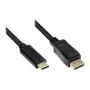 Good Connections adapterkabel USB-C naar DP1.2 zwart 10m