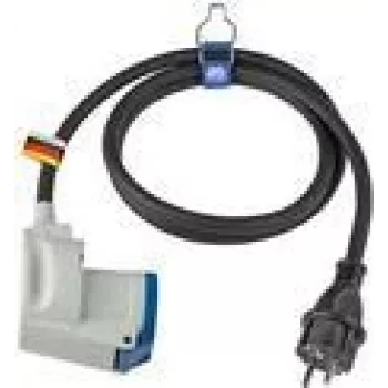 Voedingsadapterkabel AS Schwabe 61483 schukostekker naar CEE-haakse koppeling 230V 16A