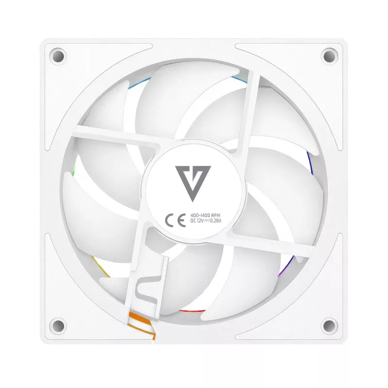 Behuizingsventilator MODECOM VOLCANO LOOP 120 ARGB Reverse Fan wit 120 mm, PWM, 400–1400 RPM
