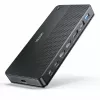Dockingstation UNITEK D1103A01 USB4 bekabeld zwart 100W Power Delivery