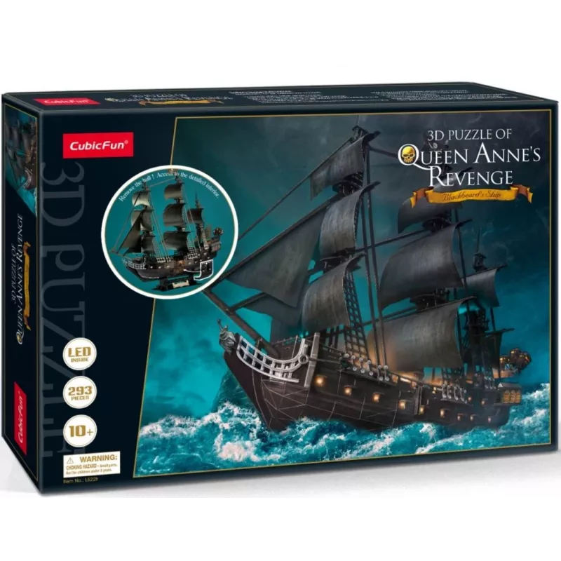 3D LED-puzzel Queen Annes L522H — decoratieve verlichte modelbouwset met LED-verlichting