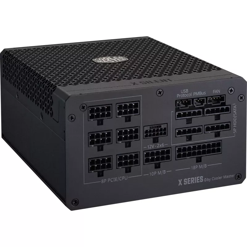 Cooler Master X Silent Edge Platinum 1100 MPS-B001-AZBP-NBEU pc-voeding, 1100 W, 80 PLUS Platinum, ATX 3.1, modulair, 12VHPWR, 20+4-pins, zwart